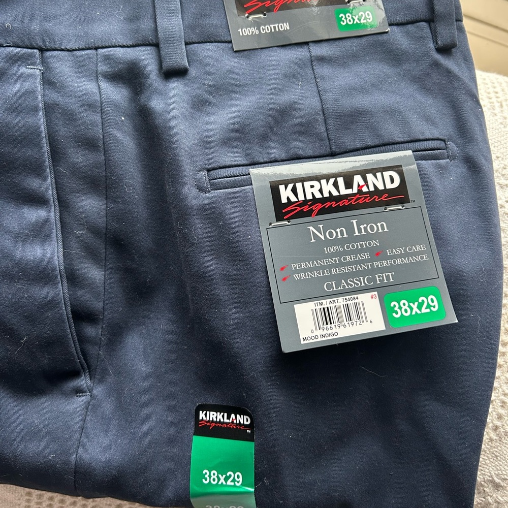 NWT Men's Indigo Chinos 38x29